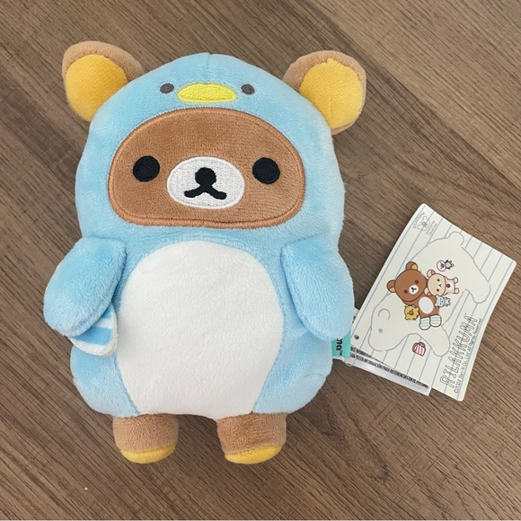 Other - San-X Rilakkuma in Blue Penguin Costume 6" Toy Plush